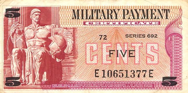 Front of United States pM91: 5 Cents from 1970