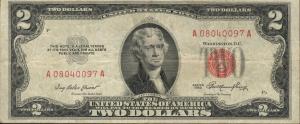 Gallery image for United States p380a: 2 Dollars from 1953