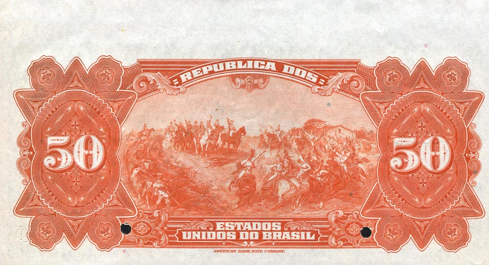 Back of Brazil p105s: 50 Mil Reis from 1926
