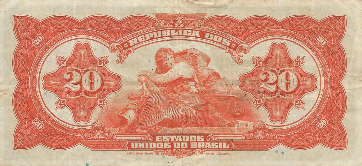 Back of Brazil p127: 20 Cruzeiros from 1942