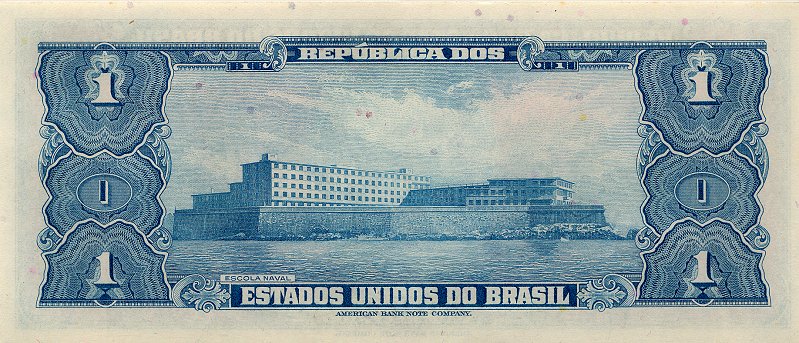 Back of Brazil p150b: 1 Cruzeiro from 1954