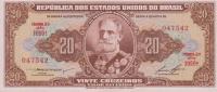 p160b from Brazil: 20 Cruzeiros from 1955
