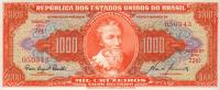 p165a from Brazil: 1000 Cruzeiros from 1960