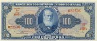 p170b from Brazil: 100 Cruzeiros from 1964