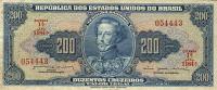 Gallery image for Brazil p171b: 200 Cruzeiros from 1964