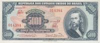 p174a from Brazil: 5000 Cruzeiros from 1963