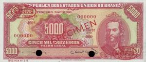 p182s from Brazil: 5000 Cruzeiros from 1963