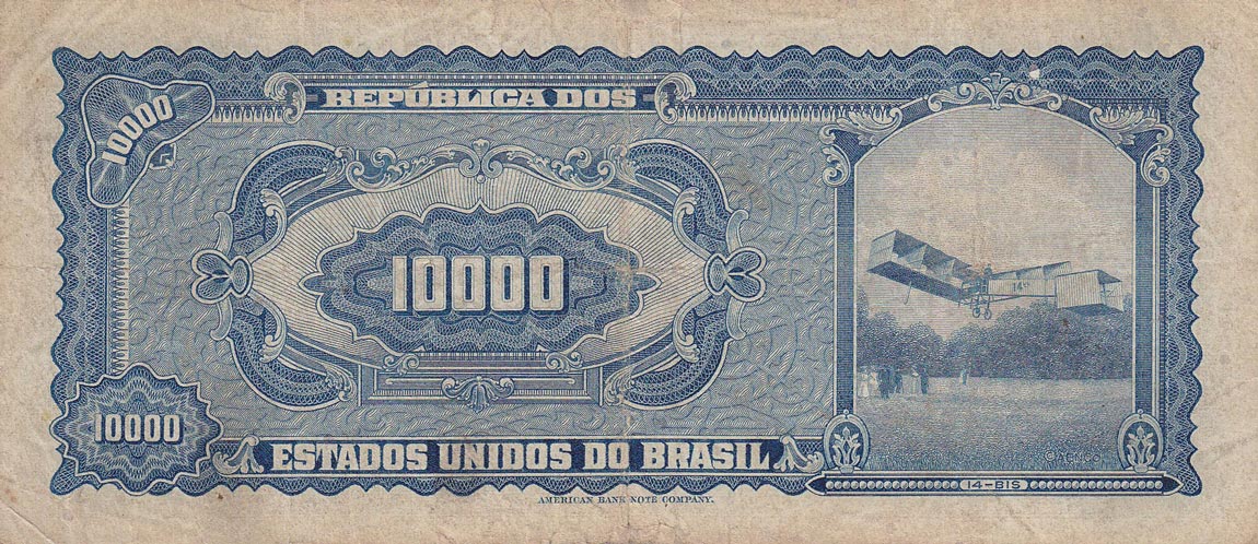 Back of Brazil p189b: 10 Cruzeiros Novos from 1967