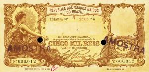 p19s from Brazil: 5 Mil Reis from 1903