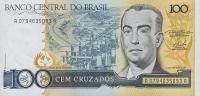 p211a from Brazil: 100 Cruzados from 1986