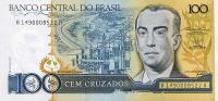 p211b from Brazil: 100 Cruzados from 1987