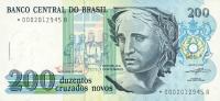 p221r from Brazil: 200 Cruzados Novos from 1989