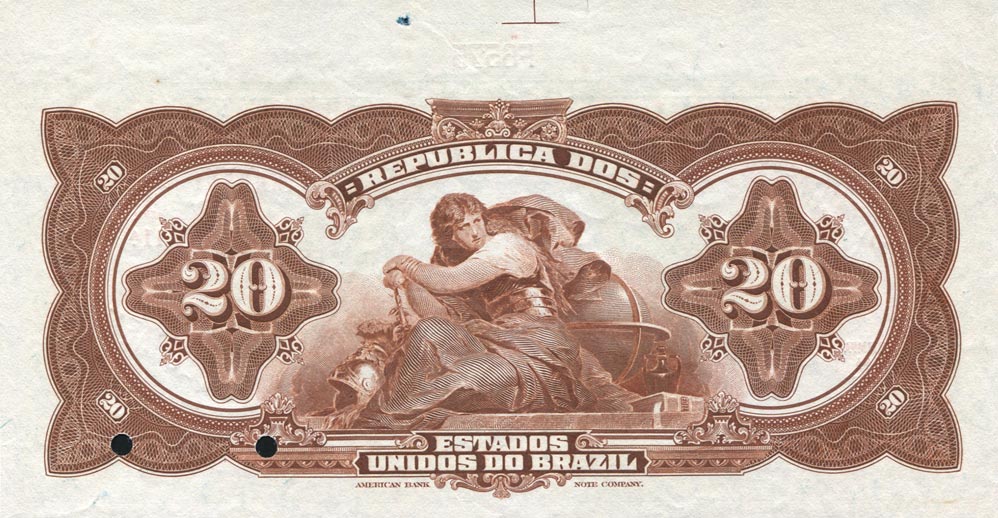Back of Brazil p46s: 20 Mil Reis from 1919