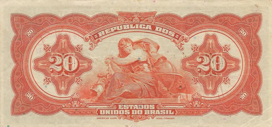 Back of Brazil p48c: 20 Mil Reis from 1931
