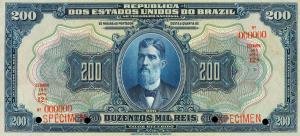 Gallery image for Brazil p79s: 200 Mil Reis