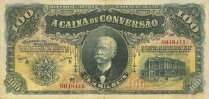 p97 from Brazil: 100 Mil Reis from 1906