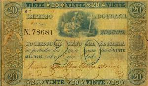 pA223 from Brazil: 20 Mil Reis from 1850