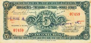 pS751 from Brazil: 5 Mil Reis from 1930