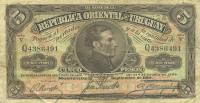 Gallery image for Uruguay p10e: 5 Pesos