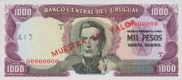 p49s from Uruguay: 1000 Pesos from 1967