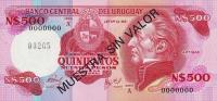 Gallery image for Uruguay p63s: 500 Nuevos Pesos