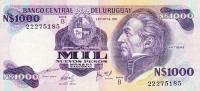 p64b from Uruguay: 1000 Nuevos Pesos from 1981