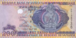 p8c from Vanuatu: 200 Vatu from 1995