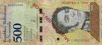 Gallery image for Venezuela p108s: 500 Bolivar