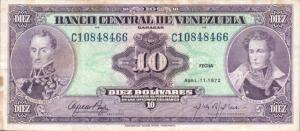 Gallery image for Venezuela p51b: 10 Bolivares