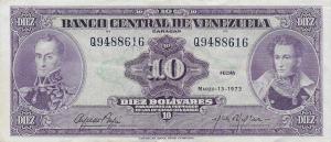 p51c from Venezuela: 10 Bolivares from 1973