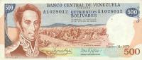 Gallery image for Venezuela p56b: 500 Bolivares