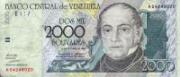 p80a from Venezuela: 2000 Bolivares from 1998