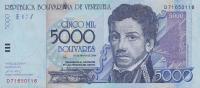 p84c from Venezuela: 5000 Bolivares from 2004