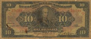 pS176a from Venezuela: 10 Bolivares from 1929