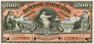 pS221s from Venezuela: 200 Bolivares from 1915