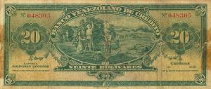 pS247a from Venezuela: 20 Bolivares from 1931