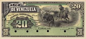 pS271p from Venezuela: 20 Bolivares from 1897