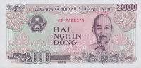 p107a from Vietnam: 2000 Dong from 1988