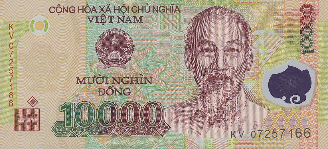 Front of Vietnam p119b: 10000 Dong from 2007