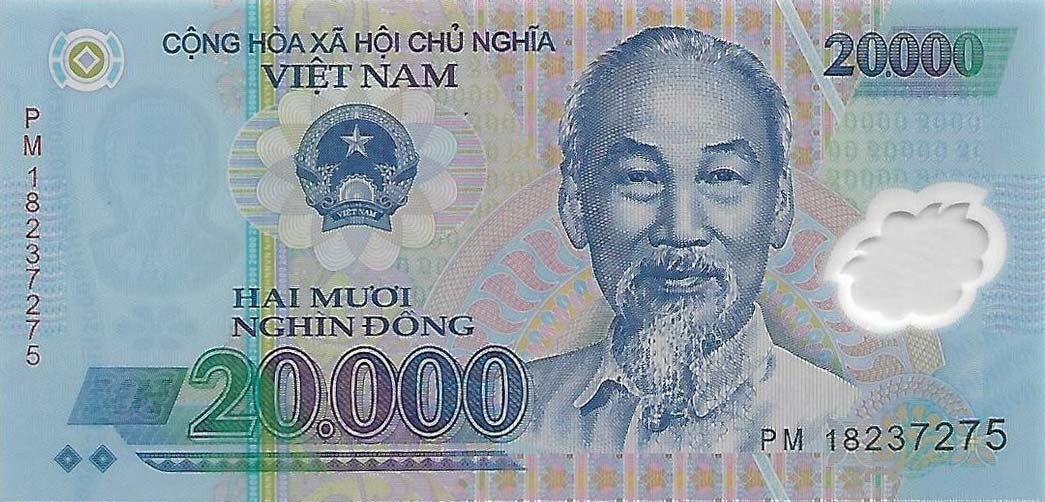 Front of Vietnam p120i: 20000 Dong from 2018