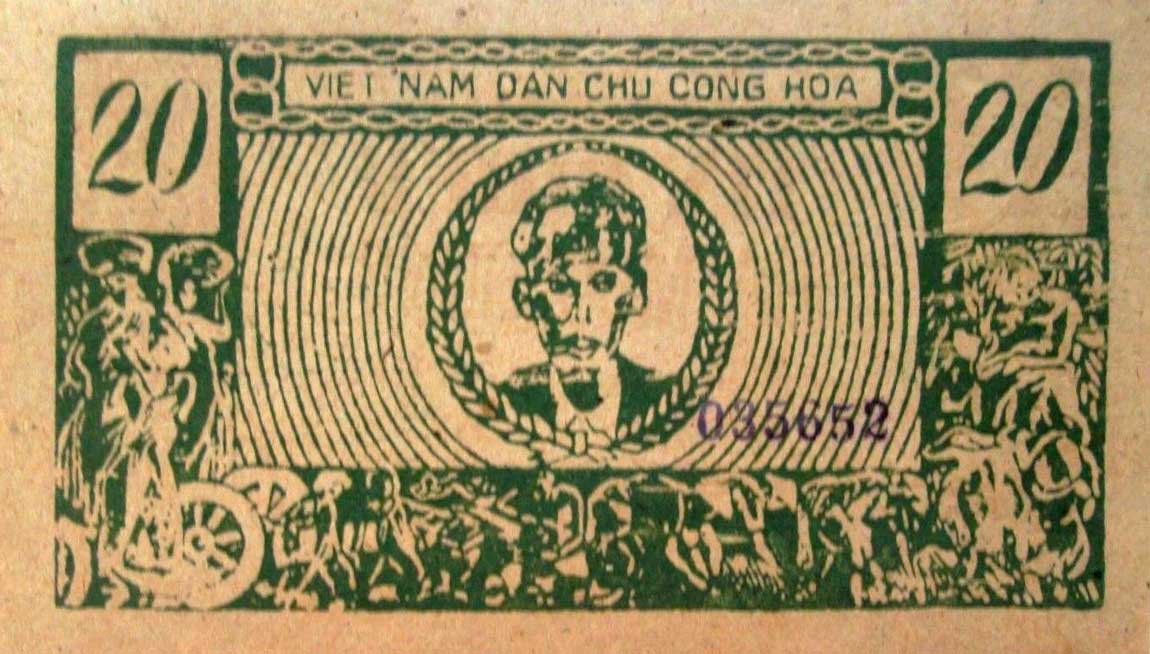 Front of Vietnam p41a: 20 Dong from 1953