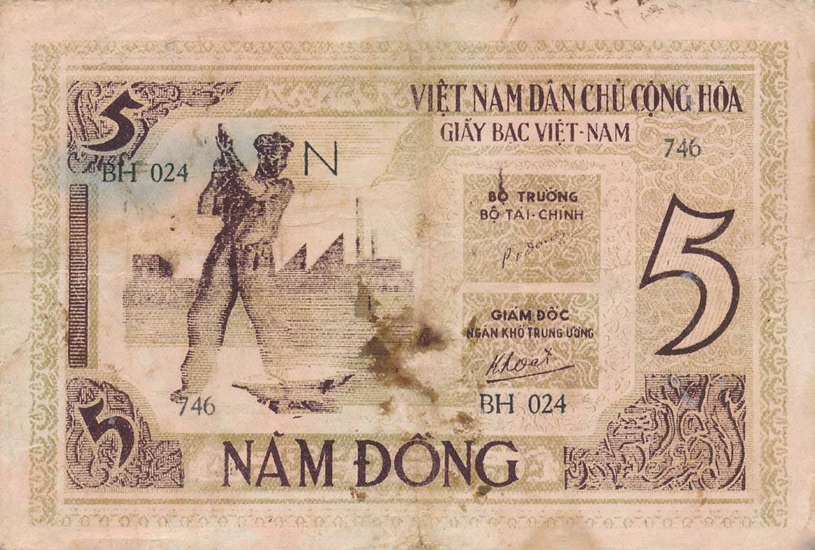 Back of Vietnam p4: 5 Dong from 1946