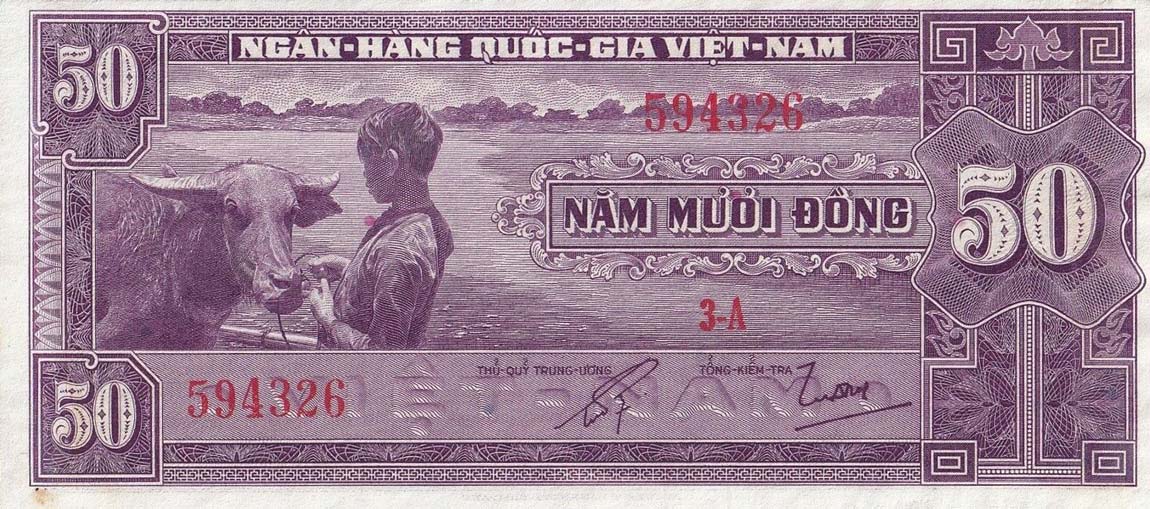 Front of Vietnam p50d: 50 Dong from 1949