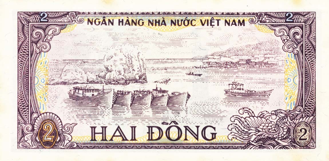 Back of Vietnam p91a: 2 Dong from 1985