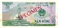 p92s from Vietnam: 5 Dong from 1985