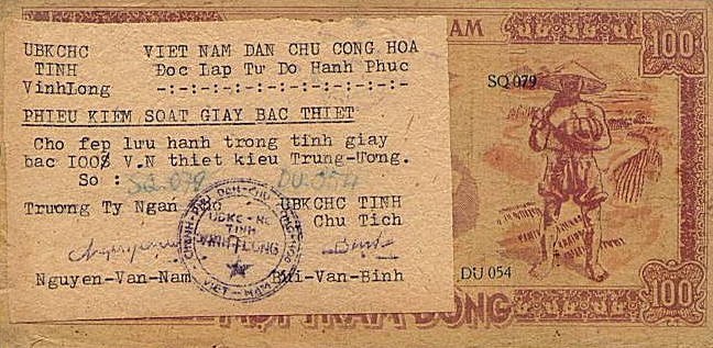 Front of Vietnam pR32: 100 Dong from 1951