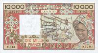 Gallery image for West African States p109Ai: 10000 Francs