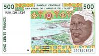 p110Ae from West African States: 500 Francs from 1995