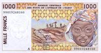 Gallery image for West African States p111Ai: 1000 Francs