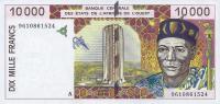 Gallery image for West African States p114Ad: 10000 Francs